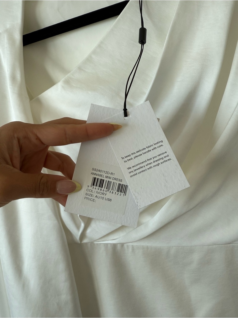 NWT Significant Other Annabel Mini Dress in Ivory - Picture 6 of 11
